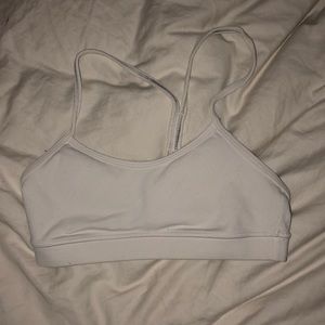 white lulu lemon sports bra
